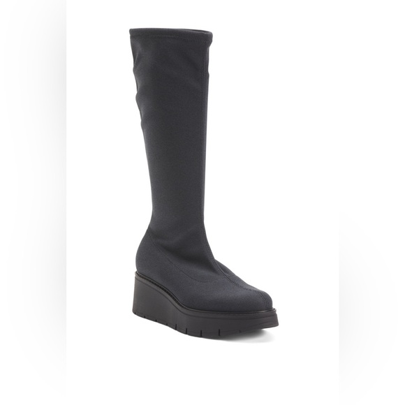La Canadienne Jerrytall platform pull on boots sz 8.5 black